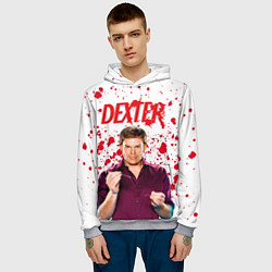 Толстовка-худи мужская Декстер Dexter, цвет: 3D-меланж — фото 2
