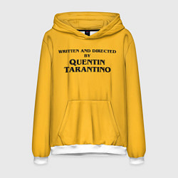 Толстовка-худи мужская Срежиссировано Квентином Тарантино, цвет: 3D-белый