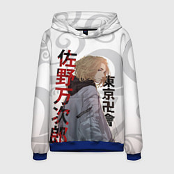 Толстовка-худи мужская TOKYO REVENGERS MICKEY МАЙКИ ДРАКЕН ТАТУ, цвет: 3D-синий