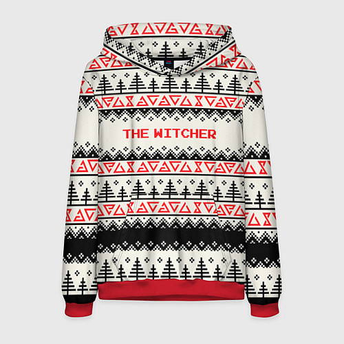 Мужская толстовка Свитер The Witcher / 3D-Красный – фото 1