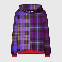 Мужская толстовка Purple Checkered