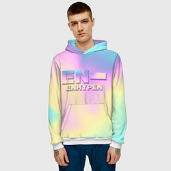 Толстовка-худи мужская EN- ENHYPEN, цвет: 3D-белый — фото 2