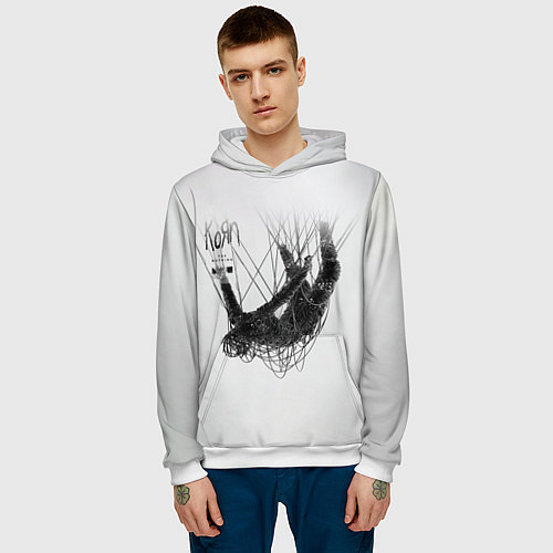Мужская толстовка The Nothing - Korn / 3D-Белый – фото 3