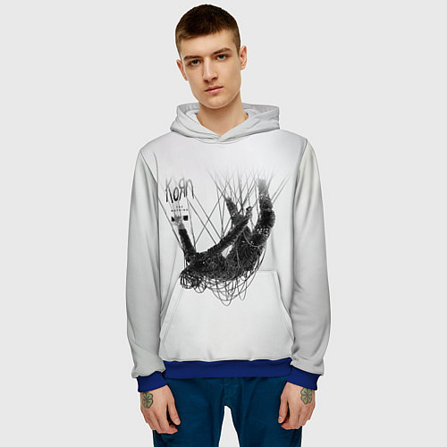 Мужская толстовка The Nothing - Korn / 3D-Синий – фото 3