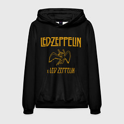 Толстовка-худи мужская Led Zeppelin x Led Zeppelin, цвет: 3D-черный