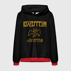 Толстовка-худи мужская Led Zeppelin x Led Zeppelin, цвет: 3D-красный