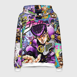 Толстовка-худи мужская JoJos Bizarre Adventure: Josuke, цвет: 3D-белый