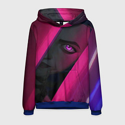 Толстовка-худи мужская Jinx Arcane League of Legends, цвет: 3D-синий