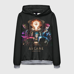 Толстовка-худи мужская ARСANEАРКЕЙН, цвет: 3D-меланж