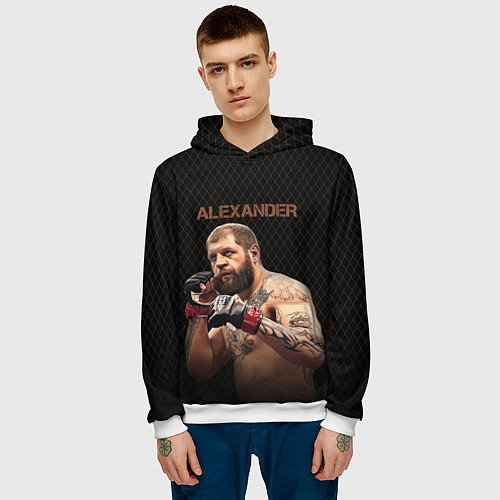 Мужская толстовка Alexander The Grim Reape / 3D-Белый – фото 3