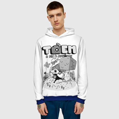 Мужская толстовка TOEM A PHOTO ADVENTURE / 3D-Синий – фото 3