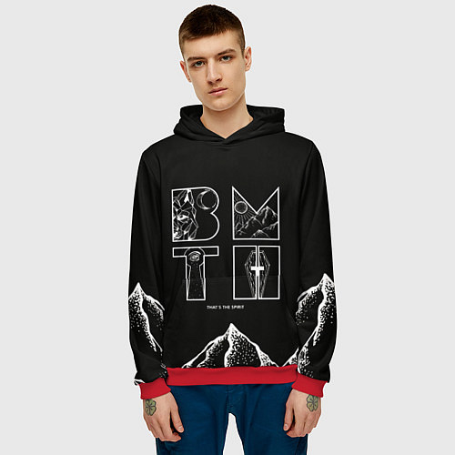 Мужская толстовка Thats the spirit BMTH / 3D-Красный – фото 3