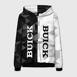 Толстовка-худи мужская Buick Black And White, цвет: 3D-черный