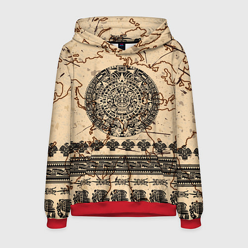 Мужская толстовка AztecsАцтеки / 3D-Красный – фото 1