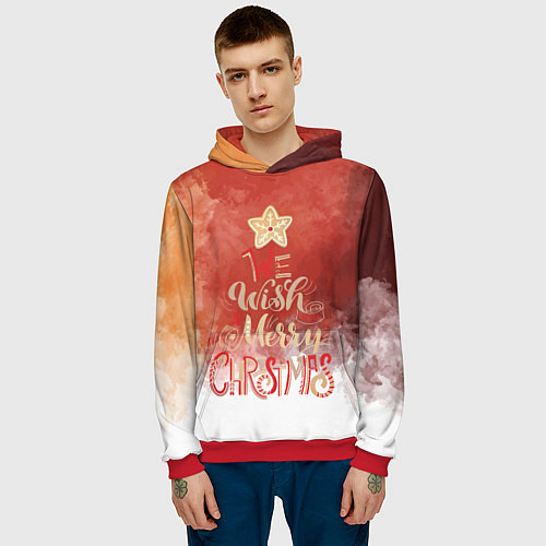 Мужская толстовка New 2022 / 3D-Красный – фото 3