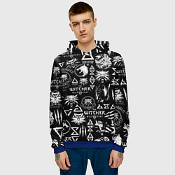 Толстовка-худи мужская ВЕДЬМАК ЛОЛГОБОМБИНГ THE WITCHER, цвет: 3D-синий — фото 2