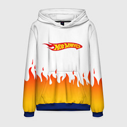 Толстовка-худи мужская Hot Wheels Logo Fire, цвет: 3D-синий