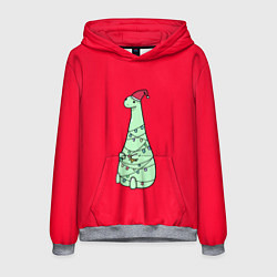 Толстовка-худи мужская ДИНОЗАВРИК 2022, цвет: 3D-меланж