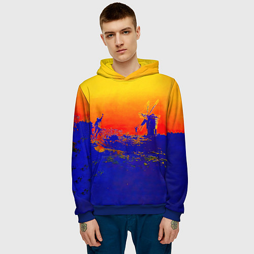 Мужская толстовка Music from the Film More - Pink Floyd / 3D-Синий – фото 3