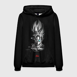 Толстовка-худи мужская Сон Гоку эпичная надпись - Dragon Ball, цвет: 3D-черный