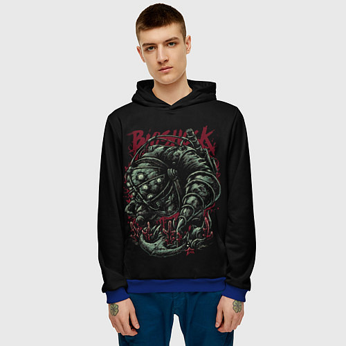 Мужская толстовка Большой папочка / 3D-Синий – фото 3