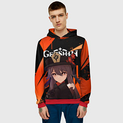 Толстовка-худи мужская HU TAO ХУ ТАО ВАНШЭН, цвет: 3D-красный — фото 2