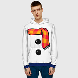 Толстовка-худи мужская Snowman Outfit, цвет: 3D-синий — фото 2
