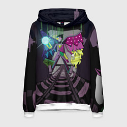 Толстовка-худи мужская Spamton: BIG SHOT ! Deltarune Спамтон, цвет: 3D-белый