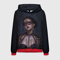 Толстовка-худи мужская ЙЕННИФЕР ВЕДЬМАК 2, цвет: 3D-красный