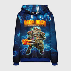Толстовка-худи мужская Deep Rock Galactic Gunner, цвет: 3D-синий