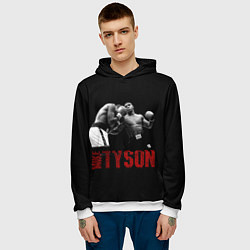 Толстовка-худи мужская Майк Тайсон Mike Tyson, цвет: 3D-белый — фото 2