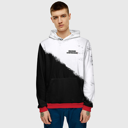 Мужская толстовка Обушки воробушки / 3D-Красный – фото 3