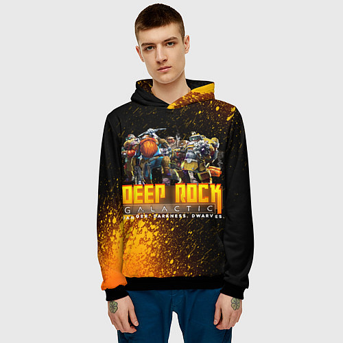 Мужская толстовка Deep Rock Galactic Герои / 3D-Черный – фото 3
