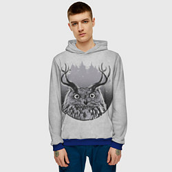 Толстовка-худи мужская Оленесова, цвет: 3D-синий — фото 2