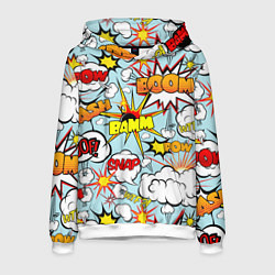 Толстовка-худи мужская BoOMbiT, цвет: 3D-белый