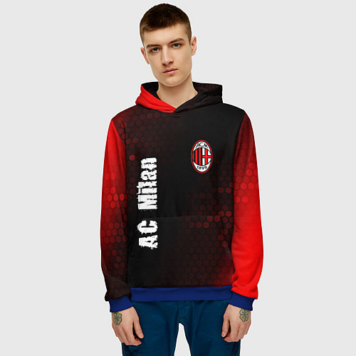 Мужская толстовка AC MILAN AC Milan Графика / 3D-Синий – фото 3