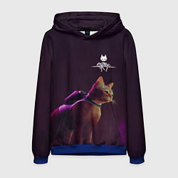 Толстовка-худи мужская Stray: Wandering Cat, цвет: 3D-синий