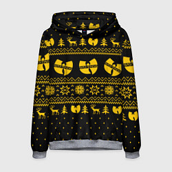 Толстовка-худи мужская НОВОГОДНИЙ СВИТЕР WU TANG CLAN, цвет: 3D-меланж