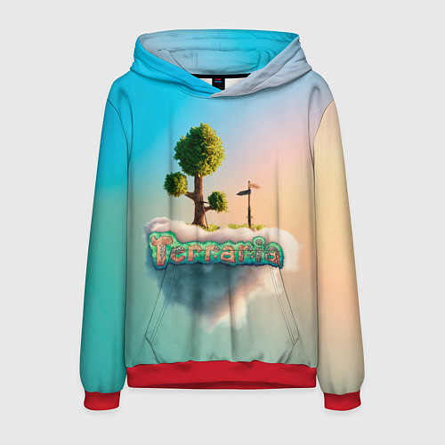 Мужская толстовка Облако в Террарии / 3D-Красный – фото 1