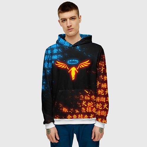 Мужская толстовка ОГНЕННЫЙ WALHALLA TEAM TOKYO REVENGERS / 3D-Белый – фото 3