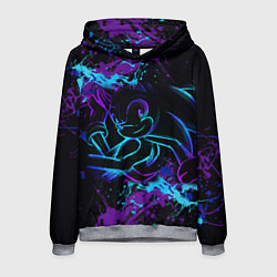 Толстовка-худи мужская SONIC NEON СОНИК НЕОН, цвет: 3D-меланж