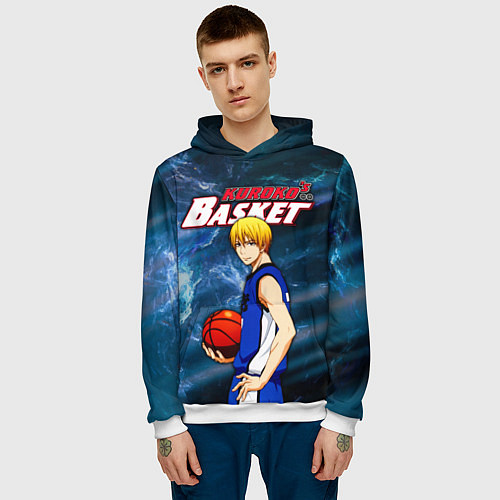 Мужская толстовка Kuroko no Basuke, Kise Ryota Рёта Кисе / 3D-Белый – фото 3