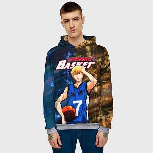 Мужская толстовка Kuroko no Basuke, Рёта Кисе Kise Ryota / 3D-Меланж – фото 3