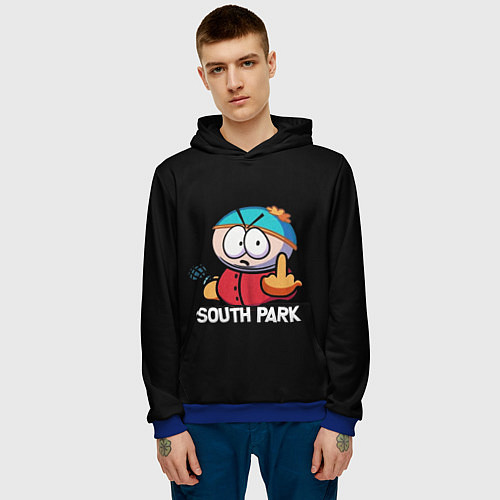 Мужская толстовка Южный парк Эрик South Park / 3D-Синий – фото 3