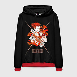 Толстовка-худи мужская HXH - Hunter x Hunter, цвет: 3D-красный