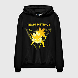 Толстовка-худи мужская Team Instinct - Pokemon GO, цвет: 3D-черный