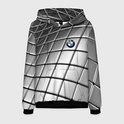 Толстовка-худи мужская BMW pattern 2022, цвет: 3D-черный