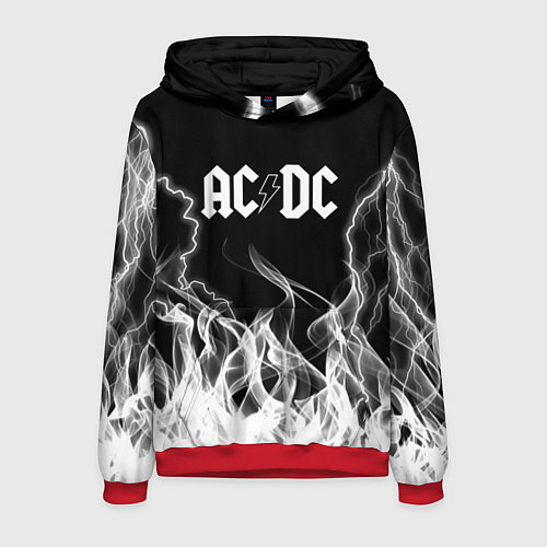 Мужская толстовка ACDC Fire / 3D-Красный – фото 1