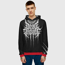 Толстовка-худи мужская DEAD INSIDE, Сороконожка, цвет: 3D-красный — фото 2