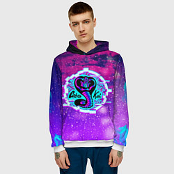 Толстовка-худи мужская Кобра Кай 2022, цвет: 3D-белый — фото 2